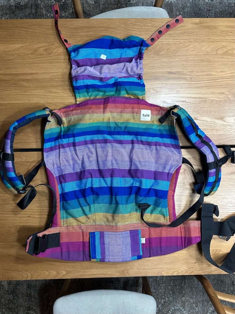 Tula Rainbow Stripe Preschool Carrier - Multicolor